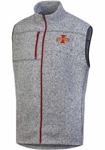 Champion Iowa State Cyclones Mens Grey Stadium Artic Fleece Sleeveless Jacket