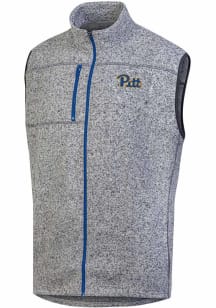 Champion Pitt Panthers Mens Grey Stadium Artic Fleece Sleeveless Jacket