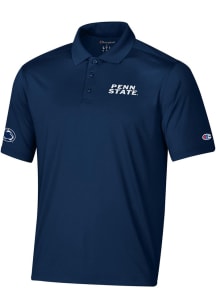Champion Penn State Nittany Lions Mens Navy Blue Stadium Essential Short Sleeve Polo