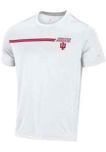 Champion Indiana Hoosiers White Stadium Impact Short Sleeve T Shirt