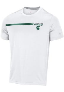 Champion Michigan State Spartans White Stadium Impact Short Sleeve T Shirt