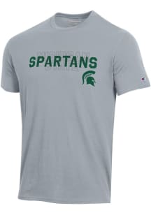 Champion Michigan State Spartans Charcoal Stadium Shadow Short Sleeve T Shirt
