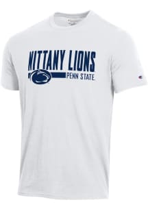 Champion Penn State Nittany Lions White Stadium Distressed Short Sleeve T Shirt