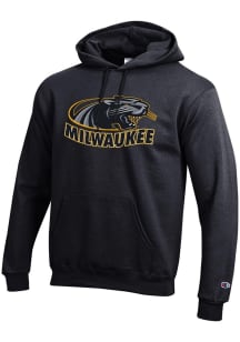 Champion Milwaukee Panthers Mens Black PowerBlend Primary Logo Long Sleeve Hoodie