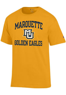 Champion Marquette Golden Eagles Gold Number 1 Short Sleeve T Shirt