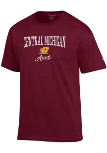 Champion Central Michigan Chippewas Womens Maroon Aunt Short Sleeve T-Shirt