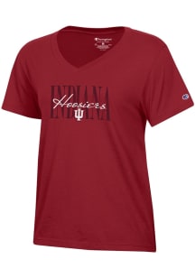 Champion Indiana Hoosiers Womens Cardinal Core Short Sleeve T-Shirt