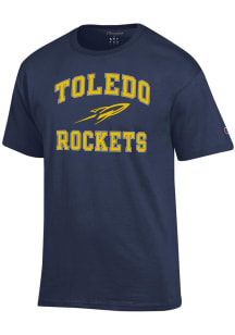 Champion Toledo Rockets Navy Blue No 1 Graphic Short Sleeve T Shirt