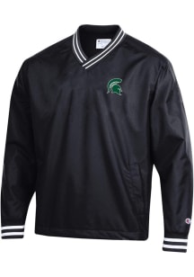 Champion Michigan State Spartans Mens Black Super Fan Scout Pullover Pullover Jackets