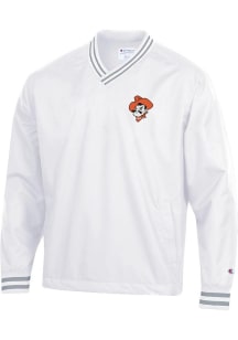Champion Oklahoma State Cowboys Mens White Super Fan Scout Pullover Pullover Jackets
