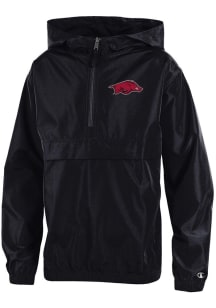 Champion Arkansas Razorbacks Mens Black Primary Logo Light Weight Jacket
