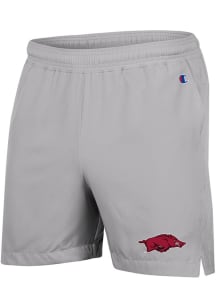 Champion Arkansas Razorbacks Mens Grey Woven Shorts
