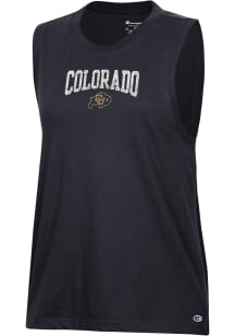Champion Colorado Buffaloes Womens Black Muscle Tank Top