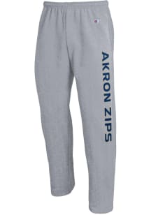 Champion Akron Zips Mens Grey Open Bottom Design Sweatpants