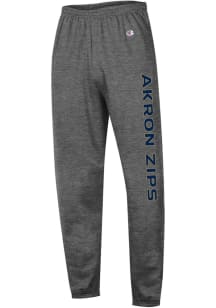 Champion Akron Zips Mens Charcoal Closed Bottom Sweatpants
