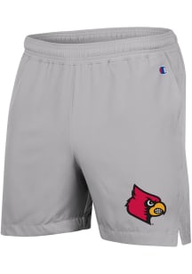 Champion Louisville Cardinals Mens Grey Woven Shorts