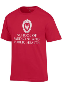 Champion Wisconsin Badgers Red School of Medicine and Public Health Short Sleeve T Shirt