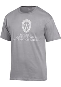 Champion Wisconsin Badgers Grey School of CDIS Short Sleeve T Shirt