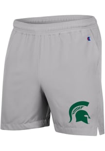 Champion Michigan State Spartans Mens Grey Woven Shorts
