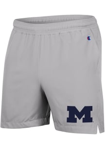 Champion Michigan Wolverines Mens Grey Woven Shorts