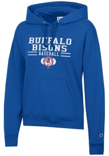 Champion Buffalo Bisons Womens Blue Powerblend Hooded Sweatshirt