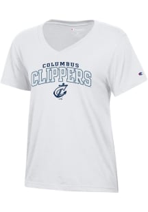 Champion Columbus Clippers Womens White Core Short Sleeve T-Shirt