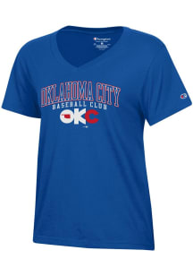 Champion Oklahoma City Dodgers Womens Blue Core Short Sleeve T-Shirt