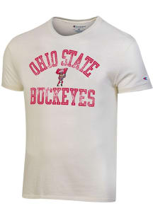 Champion Ohio State Buckeyes White NUMBER ONE DESIGN Short Sleeve Fashion T Shirt