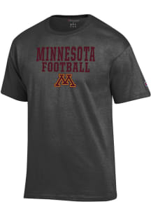 Champion Minnesota Golden Gophers Charcoal Football Short Sleeve T Shirt