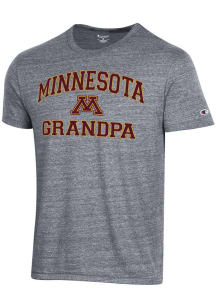 Champion Minnesota Golden Gophers Grey Grandpa Short Sleeve T Shirt