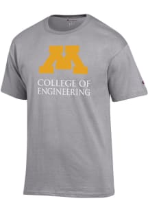 Champion Minnesota Golden Gophers Grey College Of Engineering Short Sleeve T Shirt