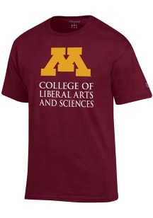 Champion Minnesota Golden Gophers Maroon College Of Liberal Arts And Sciences Short Sleeve T Shirt