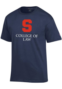Champion Syracuse Orange Navy Blue College Of Law Short Sleeve T Shirt