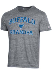 Champion Buffalo Bulls Grey Grandpa Short Sleeve T Shirt