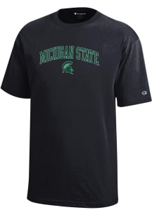 Champion Michigan State Spartans Youth Black Primary Logo Short Sleeve T-Shirt