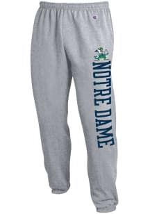 Champion Notre Dame Fighting Irish Mens Grey Closed Bottom Sweatpants