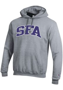 Champion SFA Lumberjacks Mens Grey Arch Twill Long Sleeve Hoodie