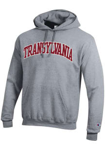 Champion Transylvania Pioneers Mens Grey Heather Arch Name Long Sleeve Hoodie
