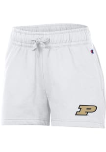 Champion Purdue Boilermakers Womens White Powerblend Shorts