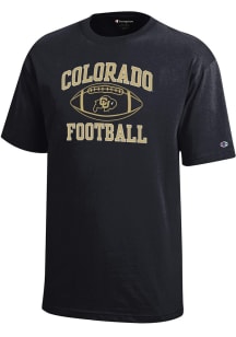Champion Colorado Buffaloes Youth Black No 1 Football Short Sleeve T-Shirt