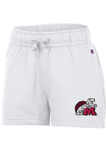 Champion Maryland Terrapins Womens White Powerblend Shorts
