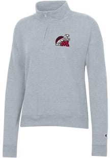 Champion Maryland Terrapins Womens Grey Powerblend Qtr Zip