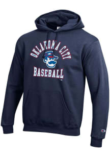 Champion Oklahoma City Dodgers Mens Navy Blue Powerblend Long Sleeve Hoodie