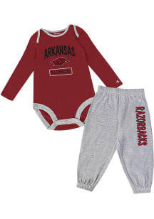 Champion Arkansas Razorbacks Infant Cardinal Top and Bottom Set Top and Bottom