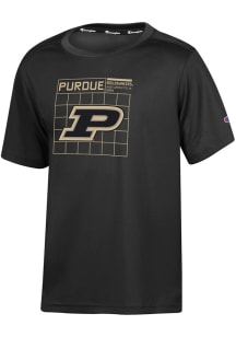 Champion Purdue Boilermakers Youth Black Impact Short Sleeve T-Shirt