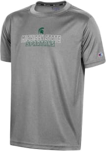 Champion Michigan State Spartans Youth Green Heathered Impact Short Sleeve T-Shirt