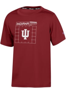 Champion Indiana Hoosiers Youth Cardinal Impact Short Sleeve T-Shirt