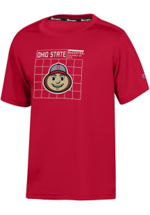 Brutus Buckeye  Champion Ohio State Buckeyes Youth Red Impact Short Sleeve T-Shirt