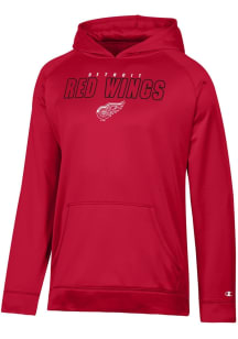 Champion Detroit Red Wings Mens Red Raglan Hood