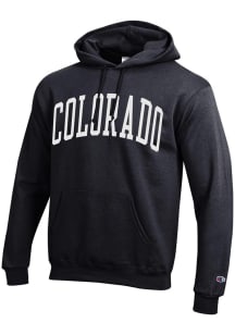 Champion Colorado Buffaloes Mens Black Arch Name Long Sleeve Hoodie
